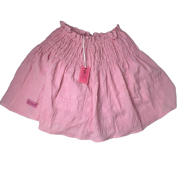 NWT Simply Southern Athletic Soft Stretchy Skort Size S Light Pink Skirt Short - Picture 1 of 9